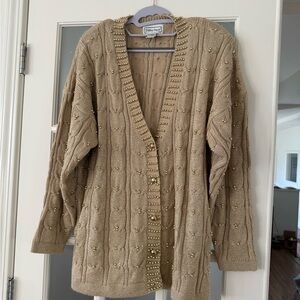 VTG Gold Studded Women's Sweater